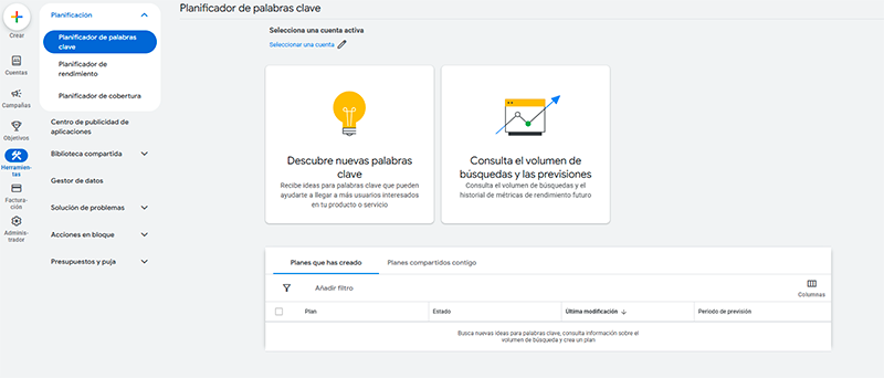 google keyword planner